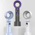 Digital display bladeless mini handheld fan