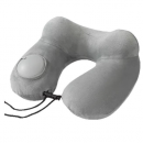 Pressurised inflatable U-shaped neck pillow