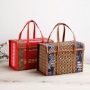 Bamboo woven basket