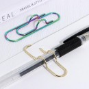 Creative Notebook Paper Clip Fixed Pen Holder