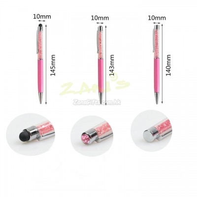 Crystal Pen With Stylus