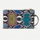 Pu Snake Pattern Handbag