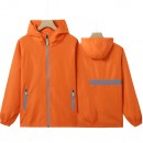 Windproof Waterproof Reflective Zip Windbreaker