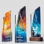 Color Printed Crystal Trophy