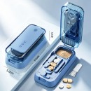 1-into-2, 3 & 4 Compartment Pill Cutter, Grinder and Pill Box 1-into-2, 3 & 4 Compartment Pill Cutter, Grinder and Pill Box