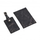 PU Luggage Tag and Passport Case Gift Set