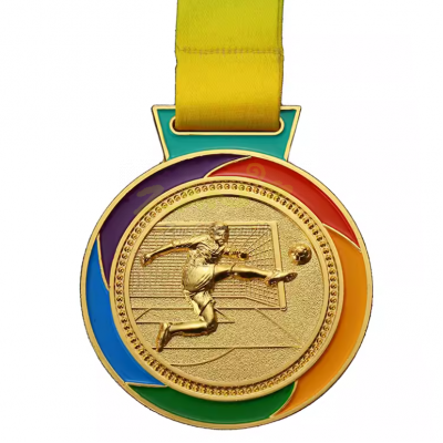 Football Metal Medal