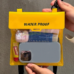 Large-capacity crossbody waterproof bag with touchscreen functionality