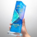 Pleated Crystal Trophy