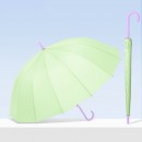Dopamine Contrasting Color Umbrella With Straight Bar And Long Handle
