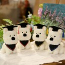 West Highland White Terrier Plush Graduation Doll