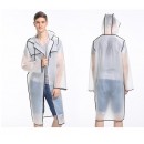 Transparent Raincoat with Colorful Straps