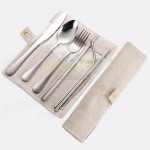 Stainless Steel Tableware with Bag