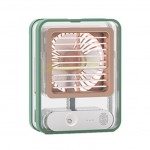 Transparent light touch air conditioner fan