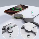 三合一磁吸無線充電器