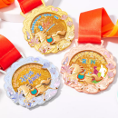 Customized Horse Year Metal Quicksand Medal