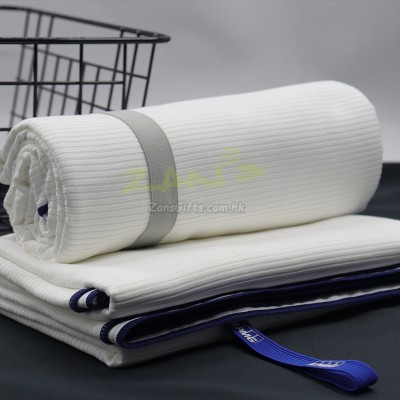 輕薄條紋速乾運動毛巾