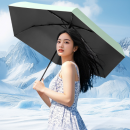 Three-fold fully automatic ultra-light umbrella