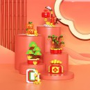 Mini Decompression Building Block Ornaments For Chinese New Year Mini Decompression Building Block Ornaments For Chinese New Year