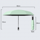 Three-fold fully automatic ultra-light umbrella