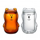 可爱小熊双层玻璃杯