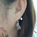 Customized pet portrait earrings