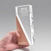 Solid Wood Crystal Trophy