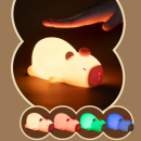 趴趴卡皮巴拉拍拍小夜灯