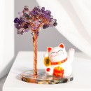招财猫水晶树