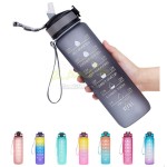 1000ML Frosted Portable Water Bottle