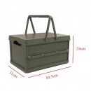 Portable foldable storage box