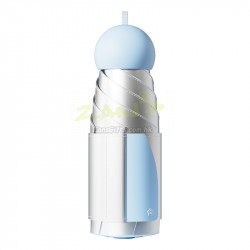 Titanium Silver UV-Protective Umbrella for Sunny and Rainy Days