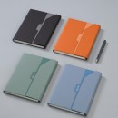 Two-Color Leather Magnetic Notebook