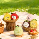 毛絨捏捏樂吐泡泡水果解壓掛件 毛絨捏捏樂吐泡泡水果解壓掛件