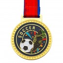 足球金属奖牌
