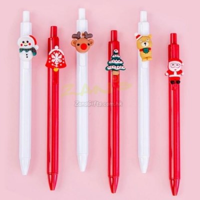 Christmas Press Plastic Pen