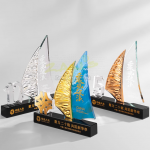 Creative Sailboat Crystal Trophy