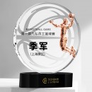 Basketball Crystal Trophy