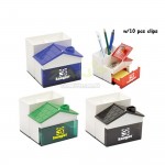 Pen Holder with Memo Holder with Clips