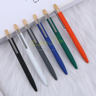 Eco-friendly Bamboo-Wood Metal Ballpoint Pen