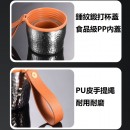 350ML  便攜式茶水分離玻璃杯