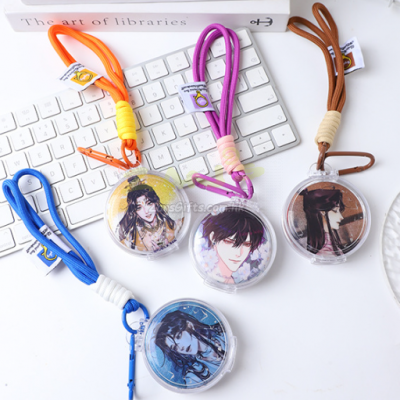 Transparent acrylic badge itabag pendant storage box