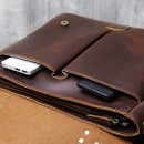 复古真皮公事电脑包