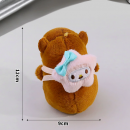 Capybara plush doll keychain