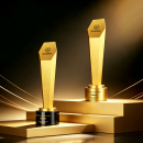 Metal‑texture Trophy Metal‑texture Trophy