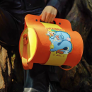 Cylindrical hand-held felt bag