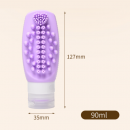 多功能旅行分裝瓶自帶洗臉洗頭刷 多功能旅行分裝瓶自帶洗臉洗頭刷