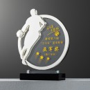 Basketball Crystal Trophy