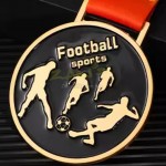 Football Metal Medal