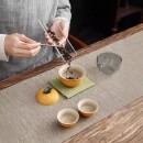 丑橘便携陶瓷茶具旅行套装